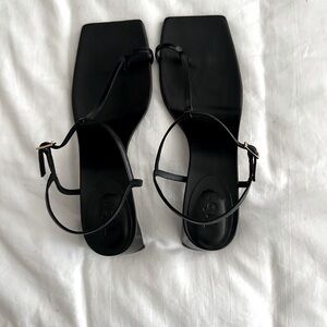 Tibi Georgia Sandals - Black - Size 38